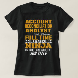 Camiseta Analista de Reconciliação de Conta