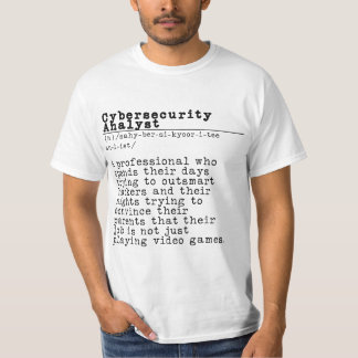 Camiseta Analista de segurança cibernética - "Pesadelo de H