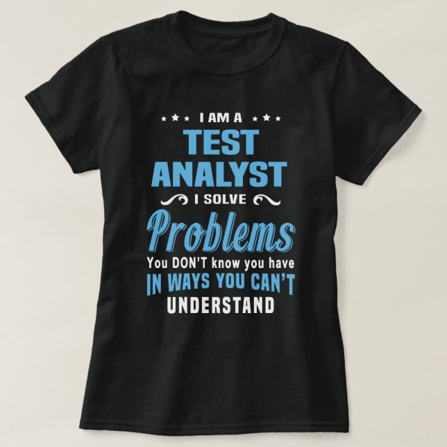 Camiseta Analista de teste (Frente do Design)