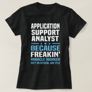 Camiseta Analista do apoio da aplicação