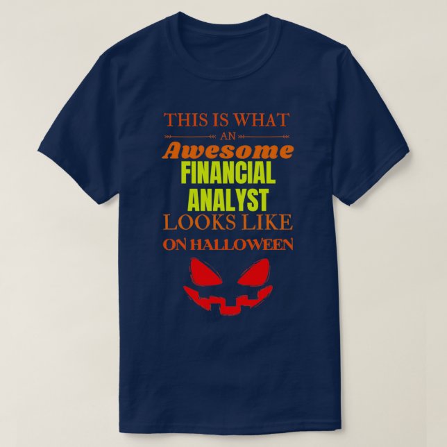 Camiseta Analista financeiro 3 (Frente do Design)