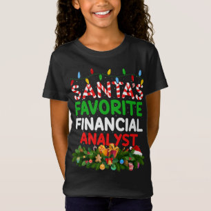 Camiseta Analista Financeiro Favorito dos Papais noeis de I