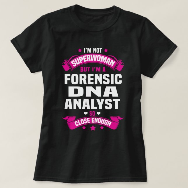 Camiseta Analista forense de DNA (Frente do Design)
