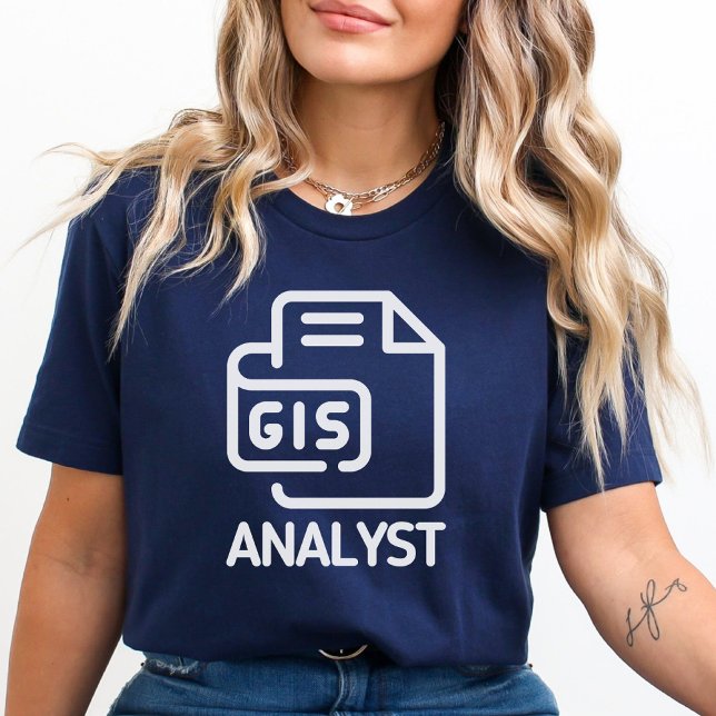 Camiseta Analista Gis, Shapefile, Especialista Gis, Geospat (Criador carregado)