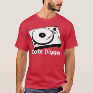 Camiseta Analógico do Crate Digger Collecting Vinyl DJ