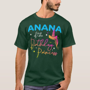 Camiseta Anana da Princesa de Aniversário Mãe do Unicórnio