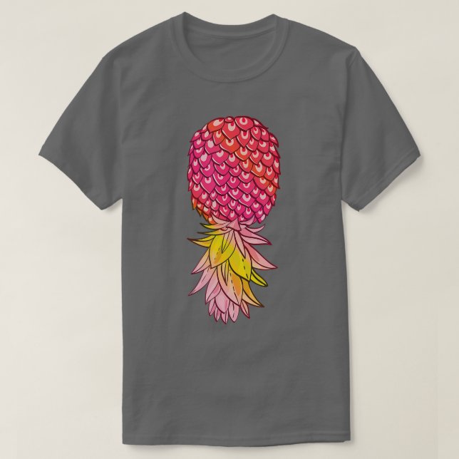 Camiseta Ananás, abacaxi, abacaxi, Fruta de Verão, em relev (Frente do Design)