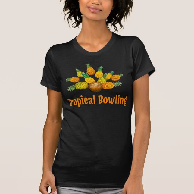 Camiseta Ananás de Boliche tropical (Frente)