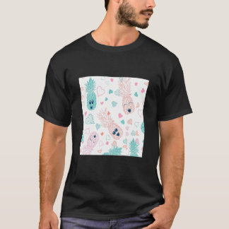 Camiseta Ananás rostos sem costura 2