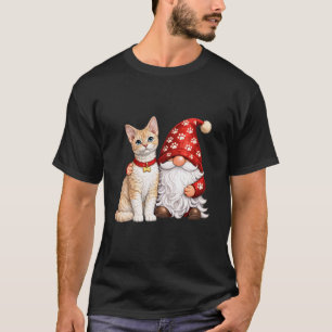 Camiseta Anão de Jardim com Gata Mãe Devon Rex Fofo Mulhere