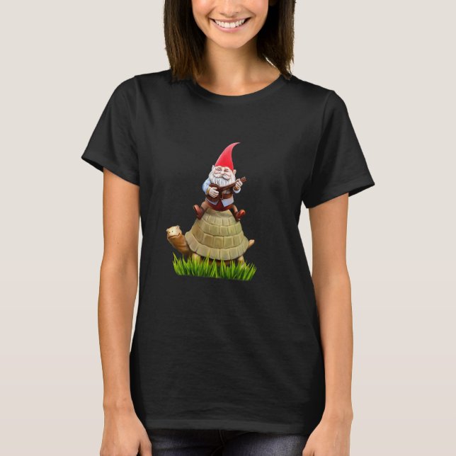 Camiseta Anão de Jardim em Tartaruga (Frente)