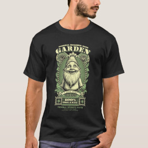 Camiseta Anão de Jardim Engraçado Nota de Banco Jardineiro
