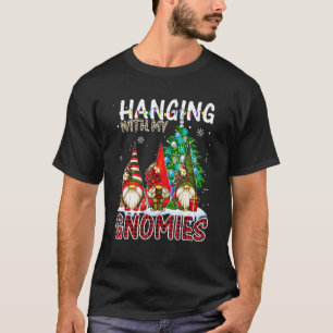 Camiseta Anão de Jardim Pendurado Com Meus Gnomies Leopardo