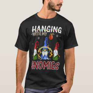 Camiseta Anão de Jardim Pendurado Com Meus Gnomies Leopardo