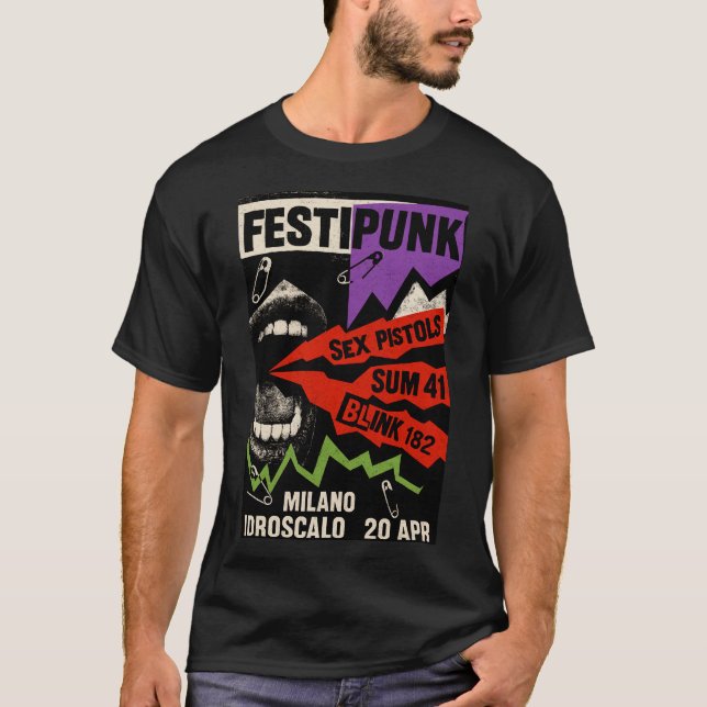 Camiseta Anarchy Punk Fest: Rebel Sounds (Frente)