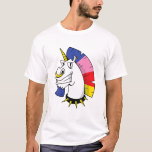 Camiseta Anarquia do Punk Unicorn Animal Classic Vegan 90S