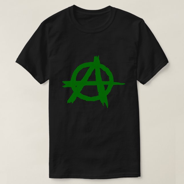 Camiseta Anarquismo Verde A (Frente do Design)