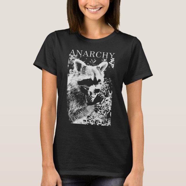 CAMISETA ANARQUY RACCOON FUNNY (Frente)