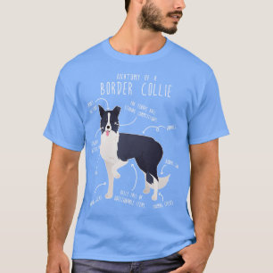 Camiseta Anatomia 2 do Cachorro Collie Border