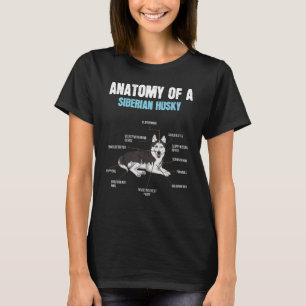 Camiseta Anatomia Animal Da Siberian Hu, Definição De Pet D