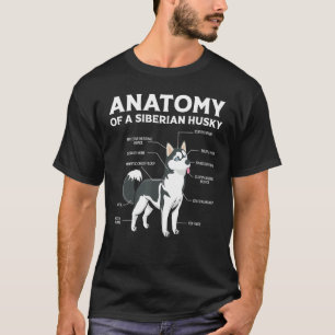 Camiseta Anatomia - Cão-de-Céu Siberiano