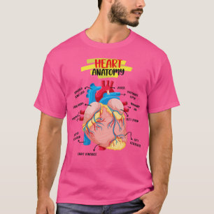 Camiseta Anatomia Cardiologistas do Coração Humano Doutor A