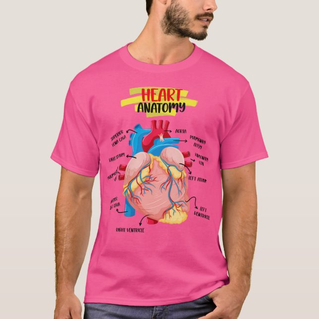 Camiseta Anatomia Cardiologistas do Coração Humano Doutor A (Frente)