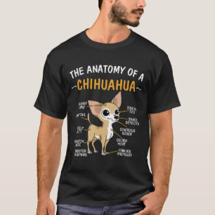 Camiseta Anatomia Chihuahua para os amantes de cachorro