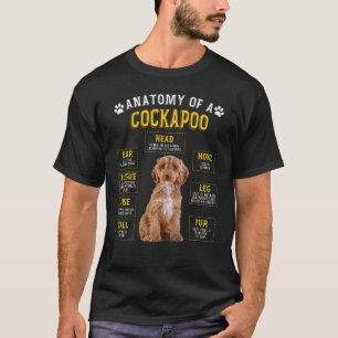 Camiseta Anatomia Cockapoo Para Homens