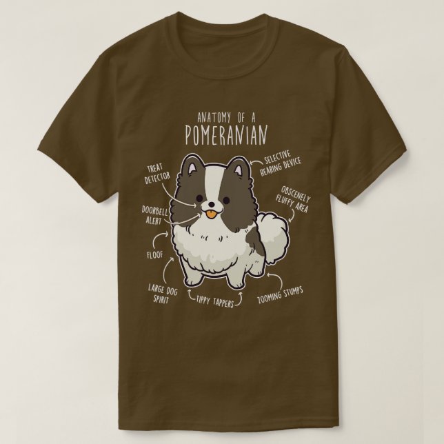 Camiseta Anatomia ContraPomerânia (Frente do Design)