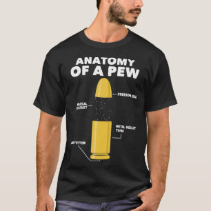 Camiseta Anatomia Da Arma De Arma Para O Politema Do Lover 