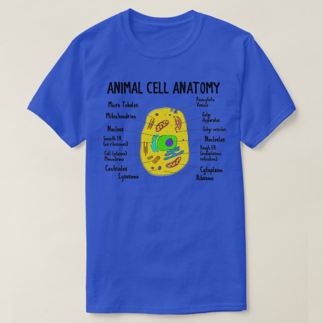 Camiseta Anatomia Da Biologia Das Células Animais Ciência S (Frente do Design)