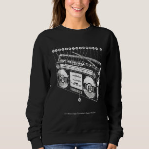 Camiseta Anatomia da Boombox Retro 80s 90s Ghetto Blaster H