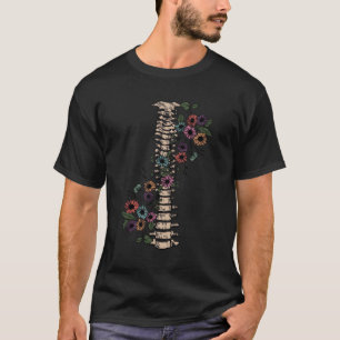 Camiseta Anatomia da coluna floral Coluna botânica Anquilos