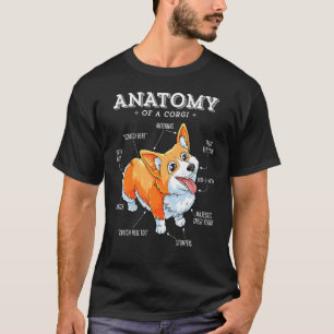 Camiseta Anatomia De Cachorro Corgi Cachorro Cachorro