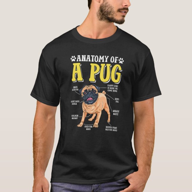 Camiseta Anatomia De Cachorro Engraçado Cachorro Oferece Pr (Frente)
