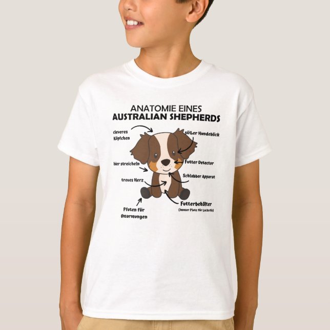 Camiseta Anatomia De Cães Doces Engraçados (Frente)