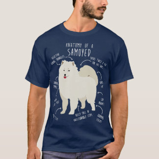 Camiseta Anatomia de cães samoiados 2