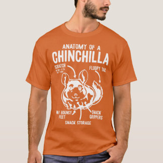 Camiseta Anatomia De Chinchilla Chinchillas