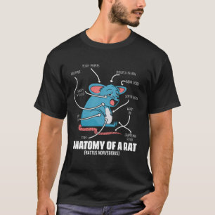 Camiseta Anatomia de definição de rato para roedor de rato
