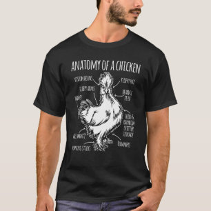 Camiseta Anatomia De Fazenda De Frango Quando Galinha