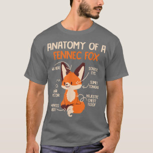 Camiseta Anatomia De Fennec Fo Cute Fo Lover Fennec Foes 8