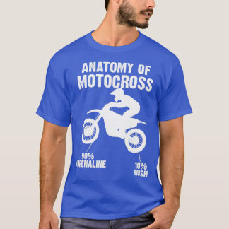 Camiseta Anatomia de Motocross orgulhosamente raça MotoX MX