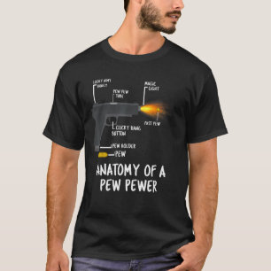 Camiseta Anatomia de Pew Pewer Ammo Emenda Meme Lov