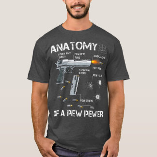 Camiseta Anatomia De Pew Pewer Ammo Gun Memorial