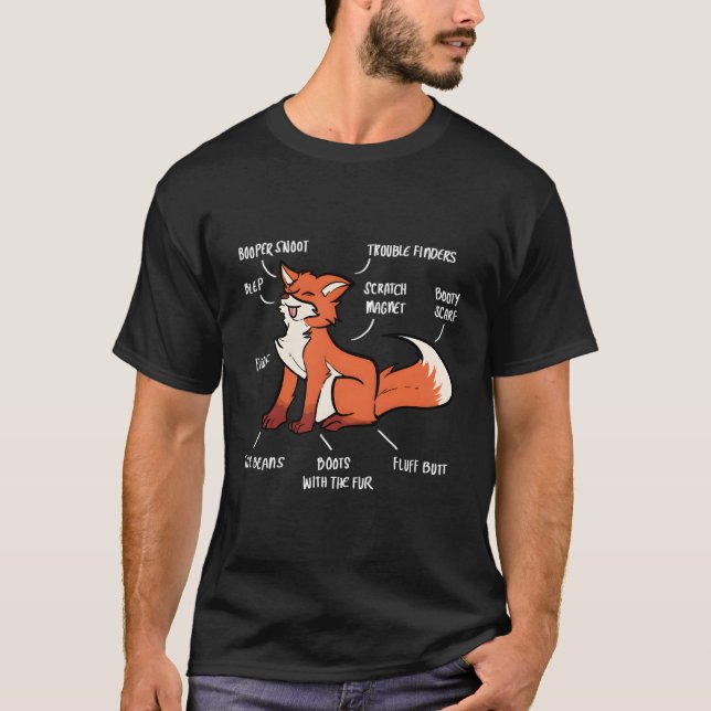 Camiseta Anatomia De Raposa (Frente)