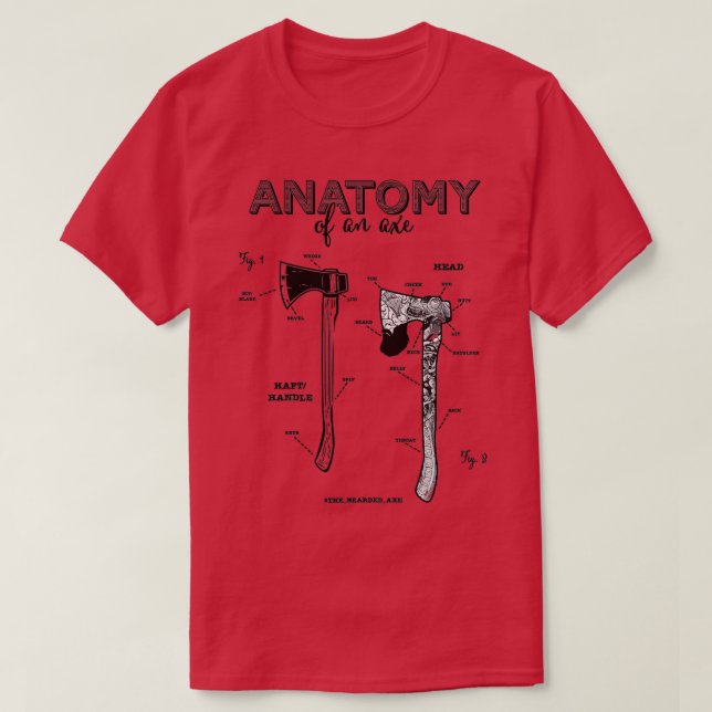 Camiseta Anatomia de um Ax (Frente do Design)