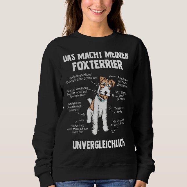Camiseta Anatomia De Um Cabelo De Fio Fox Terrier (Frente)