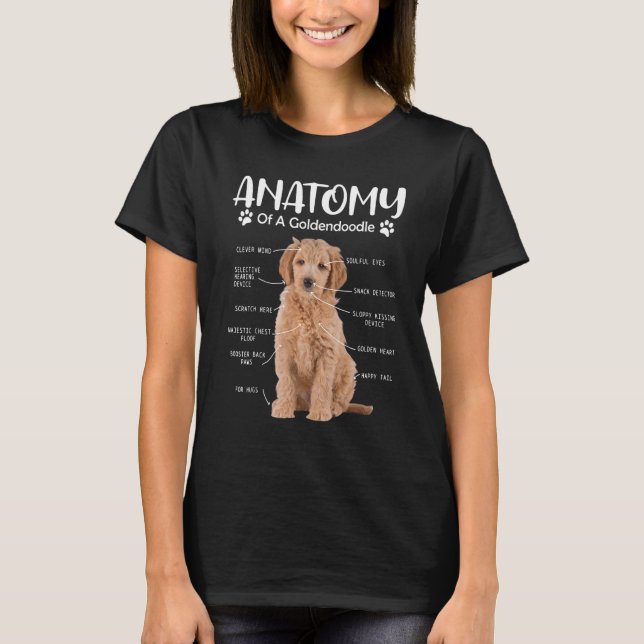 Camiseta Anatomia de um Cachorro Cachorro Cachorro Cachorro (Frente)