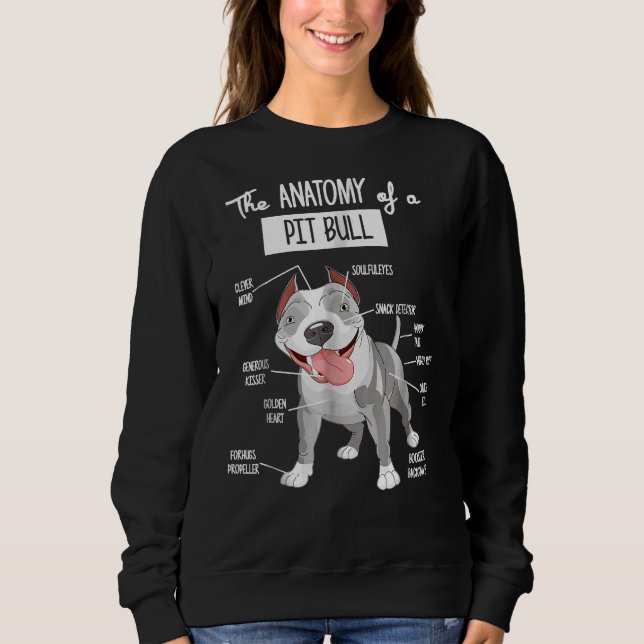 Camiseta Anatomia De Um Cachorro Pitbuloso (Frente)